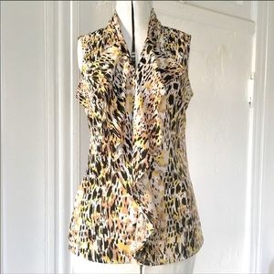 BANANA REPUBLIC Ruffle front sleeveless top small